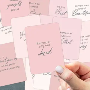 30pcs Inspirational Affirmation Cards, Self-Encouragement Cards for Daily Positive Thoughts, Thank You Cards, Motivational Cards for Women Men, Lunchbox Notes Cards, Positive Message Card