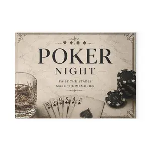 Vintage Game Night Serving Board