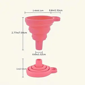 Food Grade Portable Foldable Silicone Funnel, Household Kitchen Oil Pouring And Separating Tool, Extendable Silicone Small Funnel