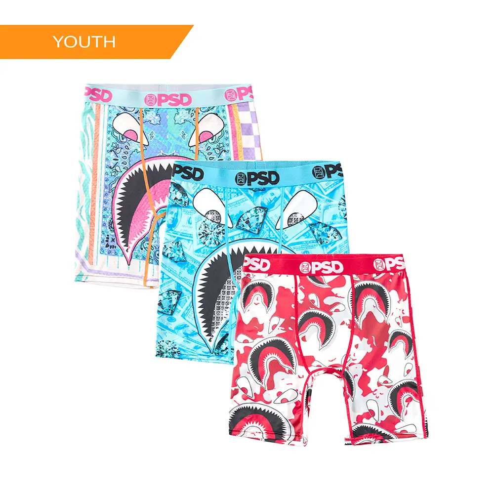 PSD Youth Boy's Warface Chaos Boxer Brief 3 Pack - Soft, Breathable and Stretch Comfortable Underwear