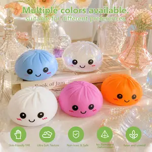 Glitter Dumpling Squishy Toy, Mystery Box Fidget Toy, Sensory Squeeze Decompression Dough, Stress Relief Toy with Gift Box