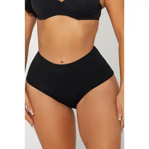 Nova Cotton Boyshort Panty - Black