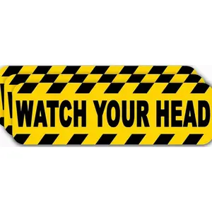 3pcs Watch Your Head stickers, Self Adhesive Watch Your Head Sticker