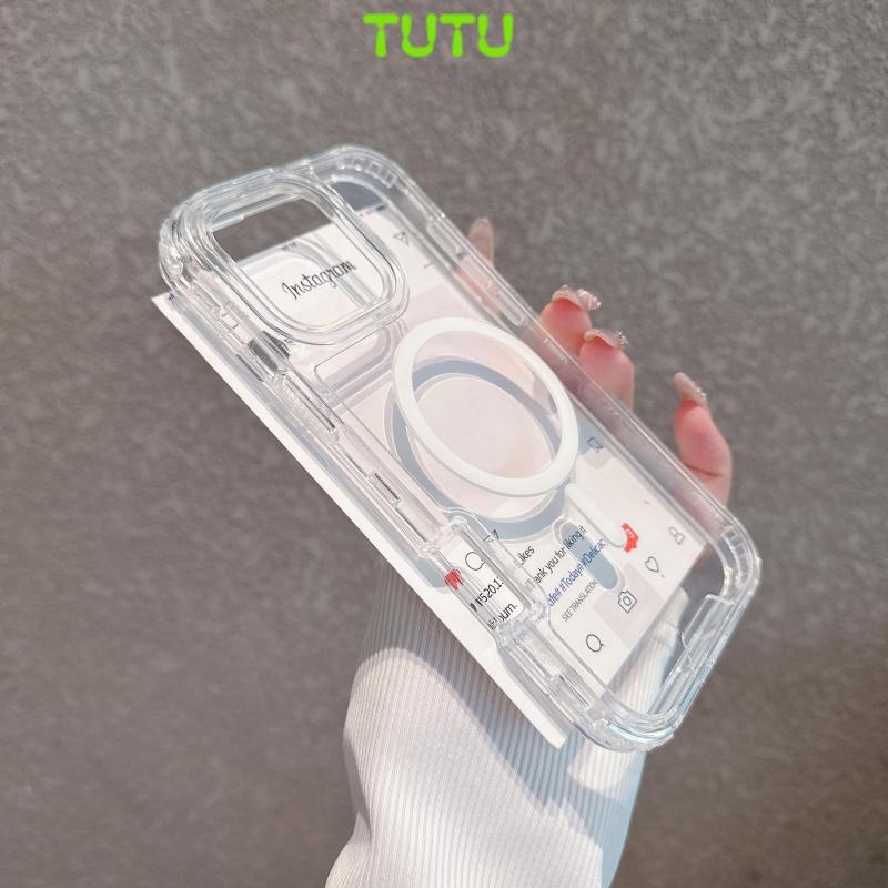 Suitable for MagSafe clear phone case compatible For iPhone 1716 151413Pro Max Plus caseThis two-in-one MagSafe phone case adopts drop-proof design to enhance device protection Very suitable for users who pursue high-quality