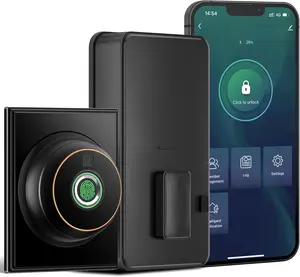 Deadbolt with App, Deadbolt Lock for Front Door, Door Lock, Biometric Dead Bolt, Door Knob