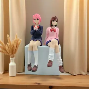 Cute Anime Character Model Sitting Decoration, 16cm PVC Figure, Handmade Interactive Collectible Figurines, Inspired by Manga Decor, PVC Statue