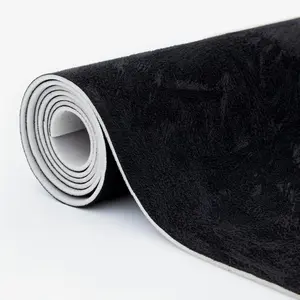 Suede Auto Headliner Fabric 98" L x 60" W with  Backing - Tube Packaging - Black Interior Replacement Material for //SUV/RV Roof -  Repair/DIY Headliner Material