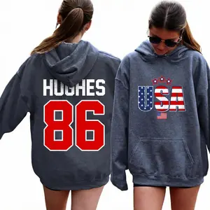 2 side Hughes 86 USA Tee - Sweatshirt - Hoodie Cotton