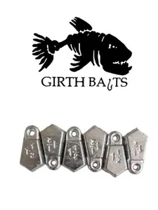25 Ct. 1 1/2 oz Flat Bank Sinkers For Fishing