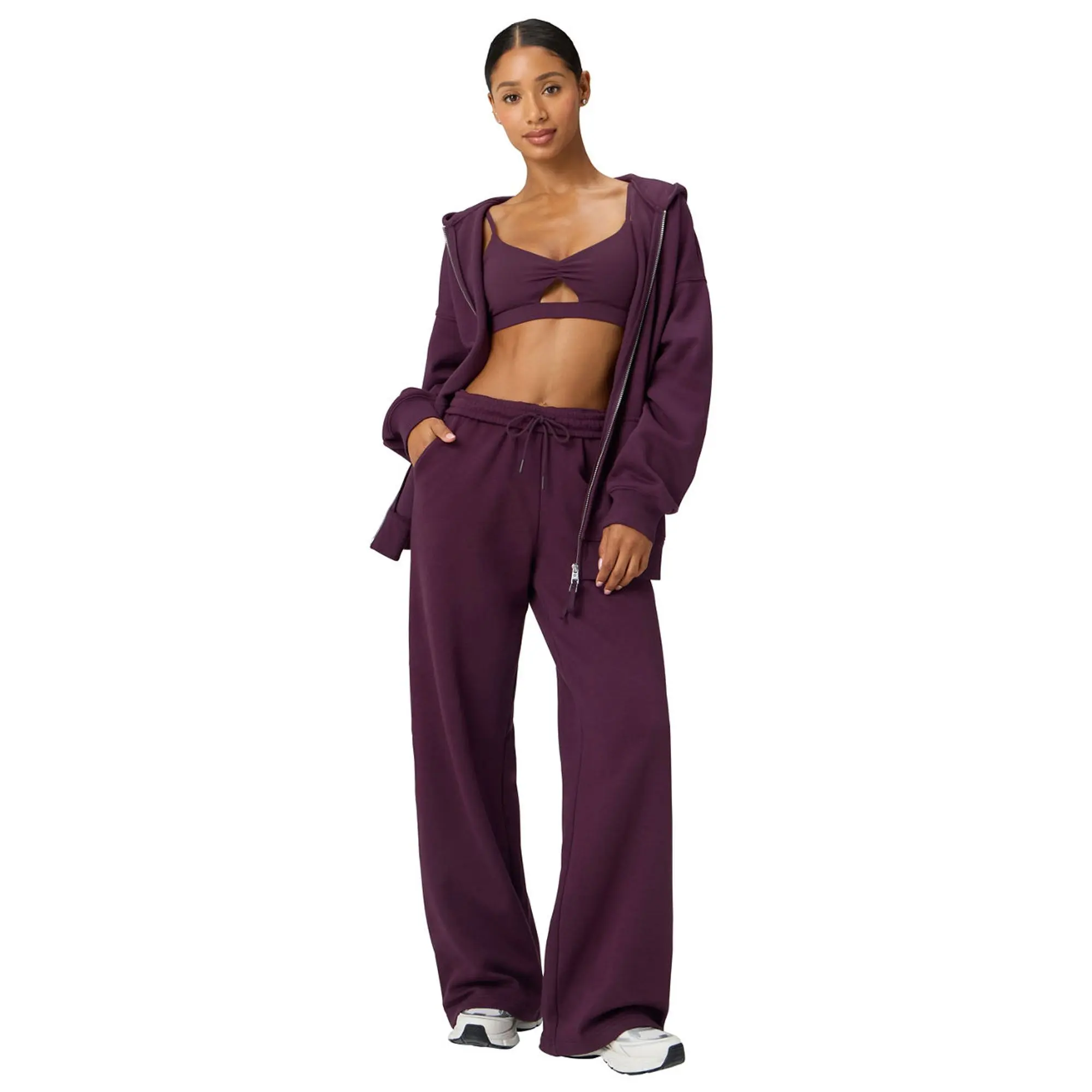 Fabletics Cozy Fleece Wide Leg Sweatpant