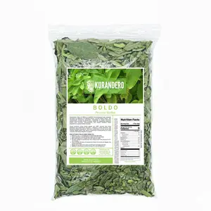 KURANDERO Boldo Leaf Tea 4oz (113gr)– 100% Natural Hojas de Boldo, Herbal Aromatic Tea, Caffeine-Free, Non-GMO, Single Pack