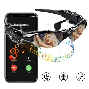 Smart Bluetooth Glasses, Wireless Headphone Sunglasses, Built in Mic & Speakers, Unisex Smart Glasses, Outdoor UV Protection, Voice Control, for Outdoor Sports, Cycling, Driving, Running, Wireless Audio Glasses