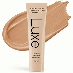 Luxe Color Changing Foundation for Women – Instantly Adapts to Your Skin Tone – Buildable Light-to-Medium, Medium Dark-to-Dark, Coverage – 12-Hour Wear – Natural Dewy Finish