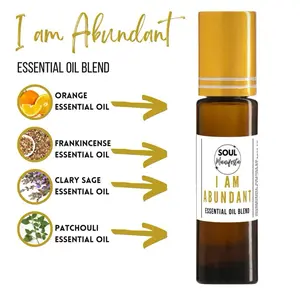 SOUL Manifesta I am ABUNDANT Essential Oil Blend Aromatherapy Wellness Therapeutic natural focus