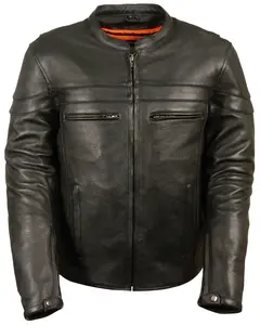 Milwaukee Leather Men's Sporty Scooter Crossover Jacket - Lkm1725