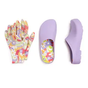 Women's Garden Clog and Bonus Glove Set