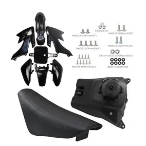 Motorcycle Powersports Plastic Fender Fairing Kit Tall Seat with Fuel Tank Screws For XR50 XR50R CRF50 CRF50F SSR Taotao Coolster 50cc 70cc 90cc 110cc 125cc Mini Pit Dirt Bike