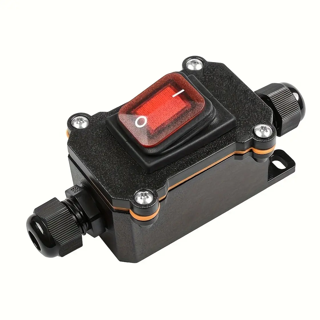 High-Power Waterproof Toggle Switch, On Off Control, Switch Panel, Large Current Outdoor Wiring Box, Durable Mid-Point Line Installation, Reliable Electrical Component