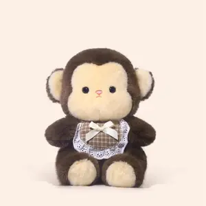 Cute Animal Monkey Plush Toys Kids Doll Birthday Soft Sleeping Gifts Well-behaved Cartoon Stuffed Anima Appease Doll Sweet Gift
