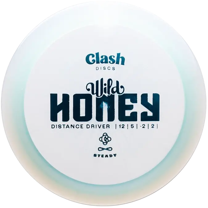 Wild Honey Outdoor Disc Golf Distance Driver, Premium Grippy Steady Flexible Plastic with Swirl Rings Pattern - Understable Speed 12/5/-2/2 for Control, Durable, Beautiful Long S-Curve Flight