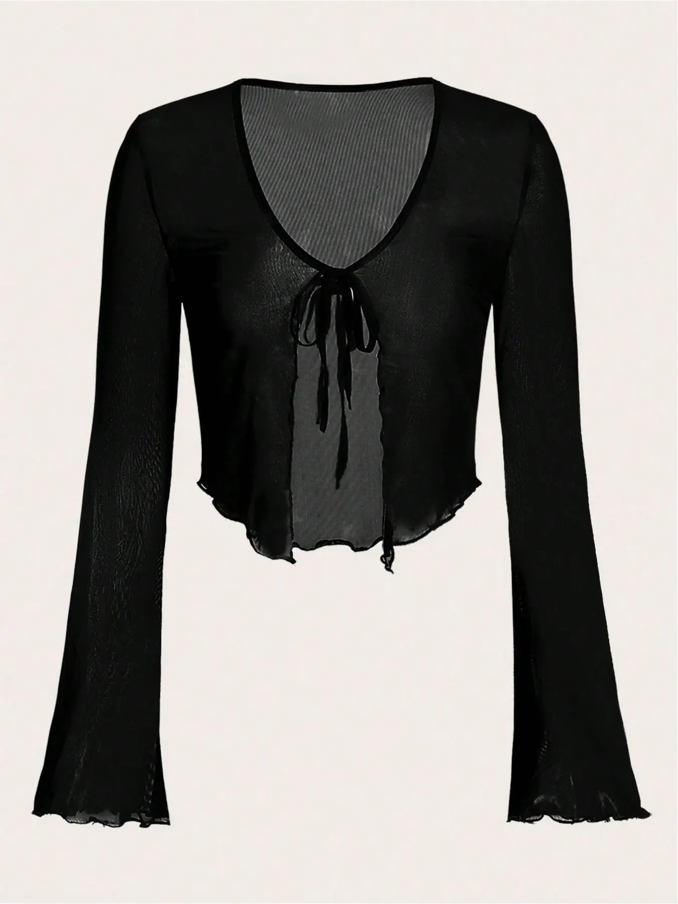 Fashionable gauze style elegant versatile and comfortable Casual Long Sleeve women's cardigan, a must-have cool Knitwear cardigan in summer, Womenswear, Tops