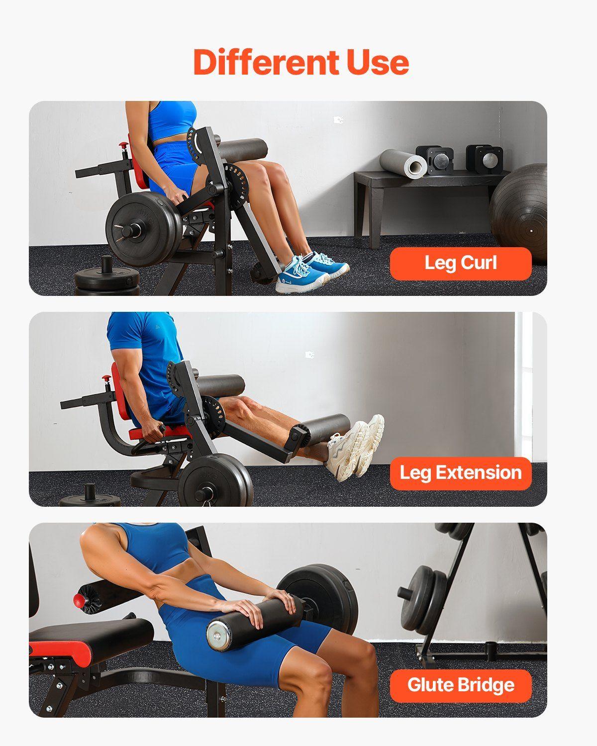 Leg Extension and Curl Machine, 700 lbs Capacity Lower Body Special Leg Machines, Adjustable Leg Exercise Bench, Leg Rotary Extension for Thigh, Home Gym Workout Training Weight Equipment Leg Extension and Curl Machine, 700 lbs Capacity Lower Body Special Leg Machines, Adjustable Leg Exercise Bench, Leg Rotary Extension for Thigh, Home Gym Workout Training Weight Equipment