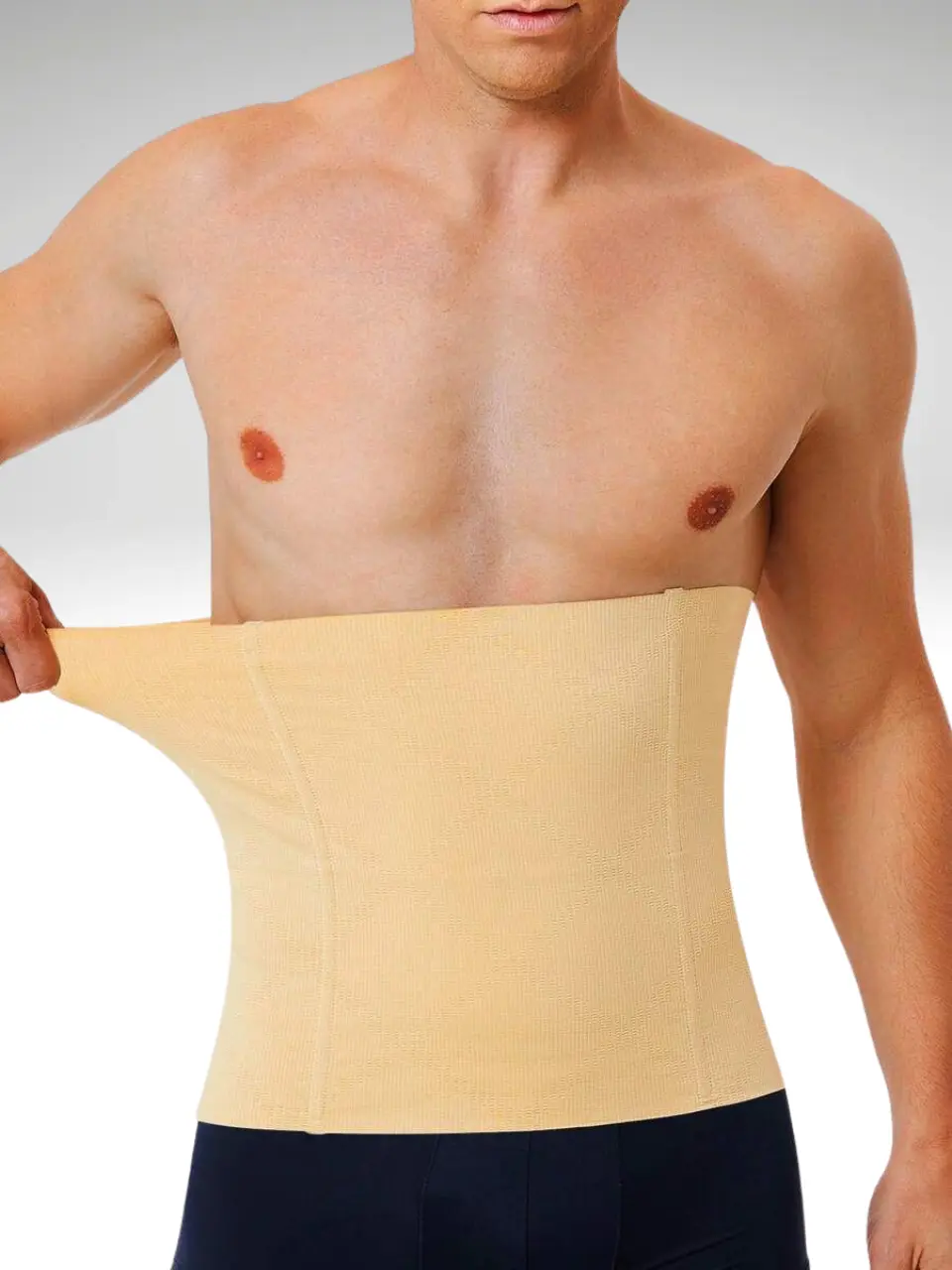 Men’s Faja Waist Cincher Belt – Solid Color Lightweight Shaping Band, Soft Skin-Friendly Fabric for All-Season Daily Wear