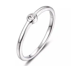 Bezel Set 925 Sterling Silver CZ Engagement Ring Wedding Band Kunkle Ring Pinky Ring Size 3-11 S6598