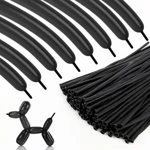 100 PCS Black 260 Twisting Balloons for Animal Modeling, Arch Tying & Party Decoration Supplies