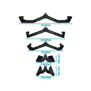 Hot selling styles  Home Gym Fiess Rowing T V Pulley Cable hine Attachments Bicep Curl Tricep Pulldown Back Strength Training Handle Grips Lat Pull Bar Press Down Exercises Strength training