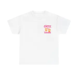 Retro Iced Coffee T-Shirt Iced Coffee and Sunshine — Coffee Lover Gift, Cute Graphic Tee, Summer Shirt Women, Beach Shirt, Trendy Tee Gift for Her