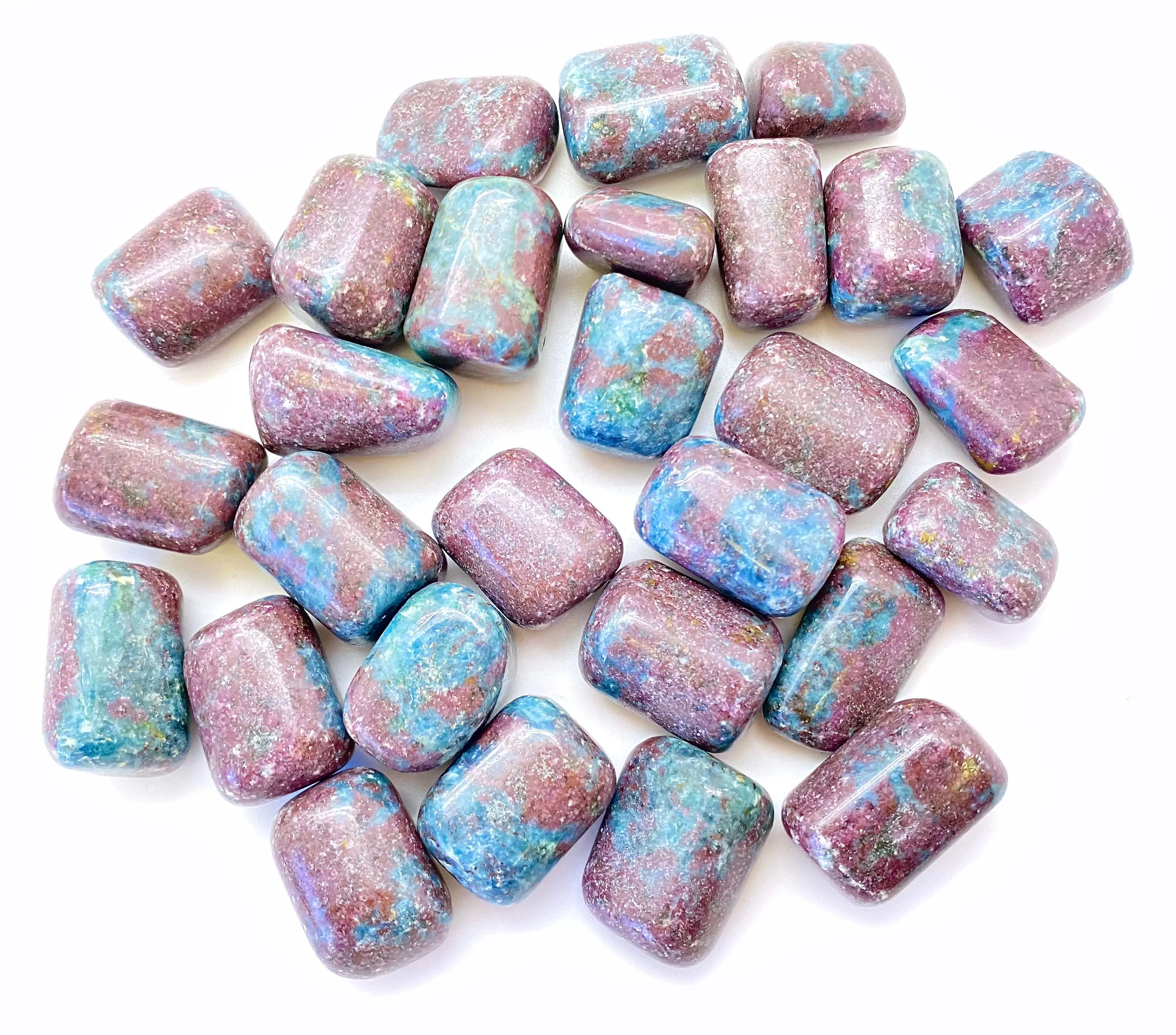 Ruby in Kyanite Tumbled Stone - Polished Ruby in Kyanite Crystal