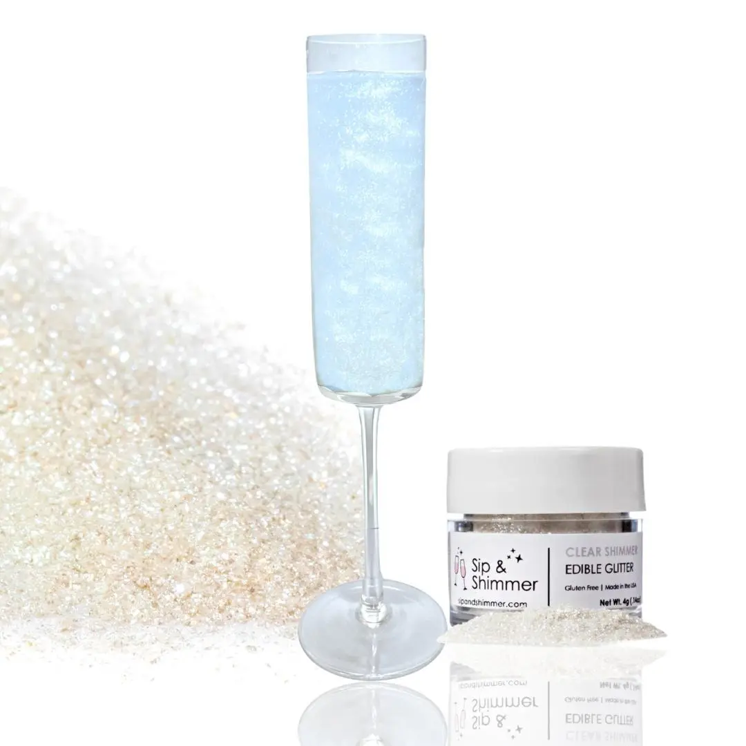 Edible Drink Glitter – Cocktail Glitter, Drink Shimmer Dust for Champagne, Mocktails, Wine, Coffee & Cocktails
