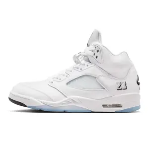 Men's Jordan 5 Retro OG "White Metallic" Wht/Blk-Mtlc Silver (HQ7978 103)