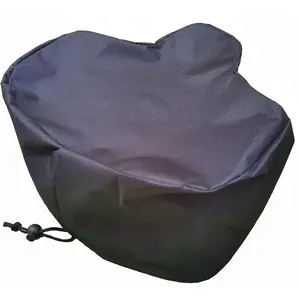 Oversized Extra Large UV Protective Waterproof Bike Saddle Cover, Wide Bicycle Seat Rain Cover Snowproof Protector, Memory Foam Bike Cushion Case - 12" x 14"