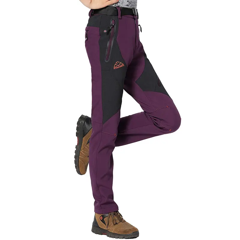 【Creator's Pick】YSENTO Women's Snow Pants Waterproof Insulated Fleece Thermal Ski Hiking Snowboard Pants Breathable Material Jogger High Waisted Joggers Work Pants Womenswear Minimalist
