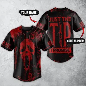 Horror Mask Inspired Custom Baseball Jersey Minimalist Fan Shirt