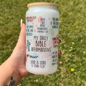 MY DAILY BIBLE AFFIRMATIONS GLASS CAN
