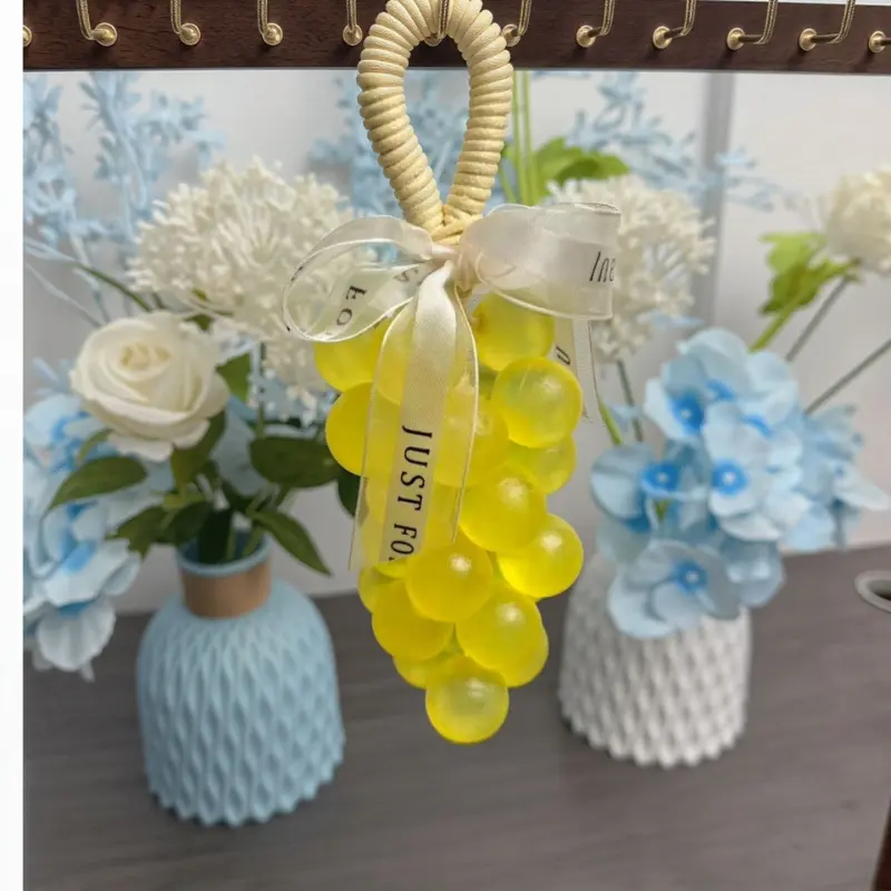 Yellow Lemon Scented Crystal Grape Soap