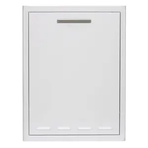 Blaze 13-Inch Narrow Roll-Out Stainless Steel Trash Bin - BLZ-TRNW-DRW-H Kitchen Installation