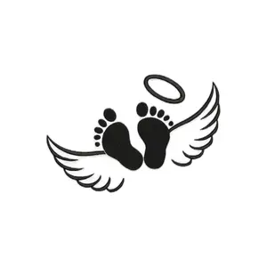 Baby Angel Wings - Infant/Child Loss- Waterproof Vinyl Decal