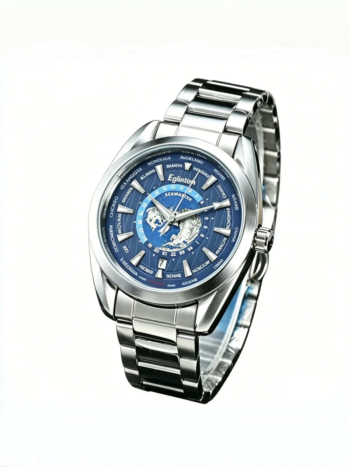 Eglinton Men's Automatic Mechanical Watch, Stainless Steel Strap, Luminous Hands, Waterproof, Business Casual, Luxury Skeleton Dial, Luminous Analog Watch, High Quality Watches
