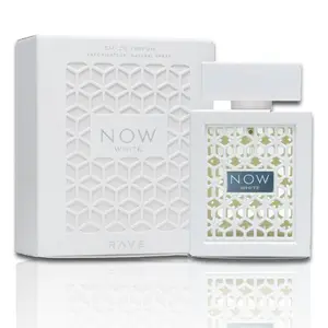 Lattafa Rave Now White Eau de Parfum 3.4oz (100ml) | Fresh & Clean Unisex Scent | Long-Lasting Arabic Perfume