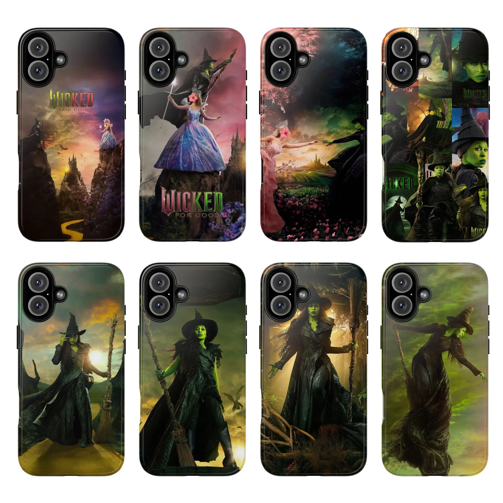 Wicked: For Good Magical World of Music Phone Case – Fantasy, Music, Drama Case for iPhone17 ProMax /16/15/14/13/12/11 Plus for Samsung phones, suitable for both men and women,
