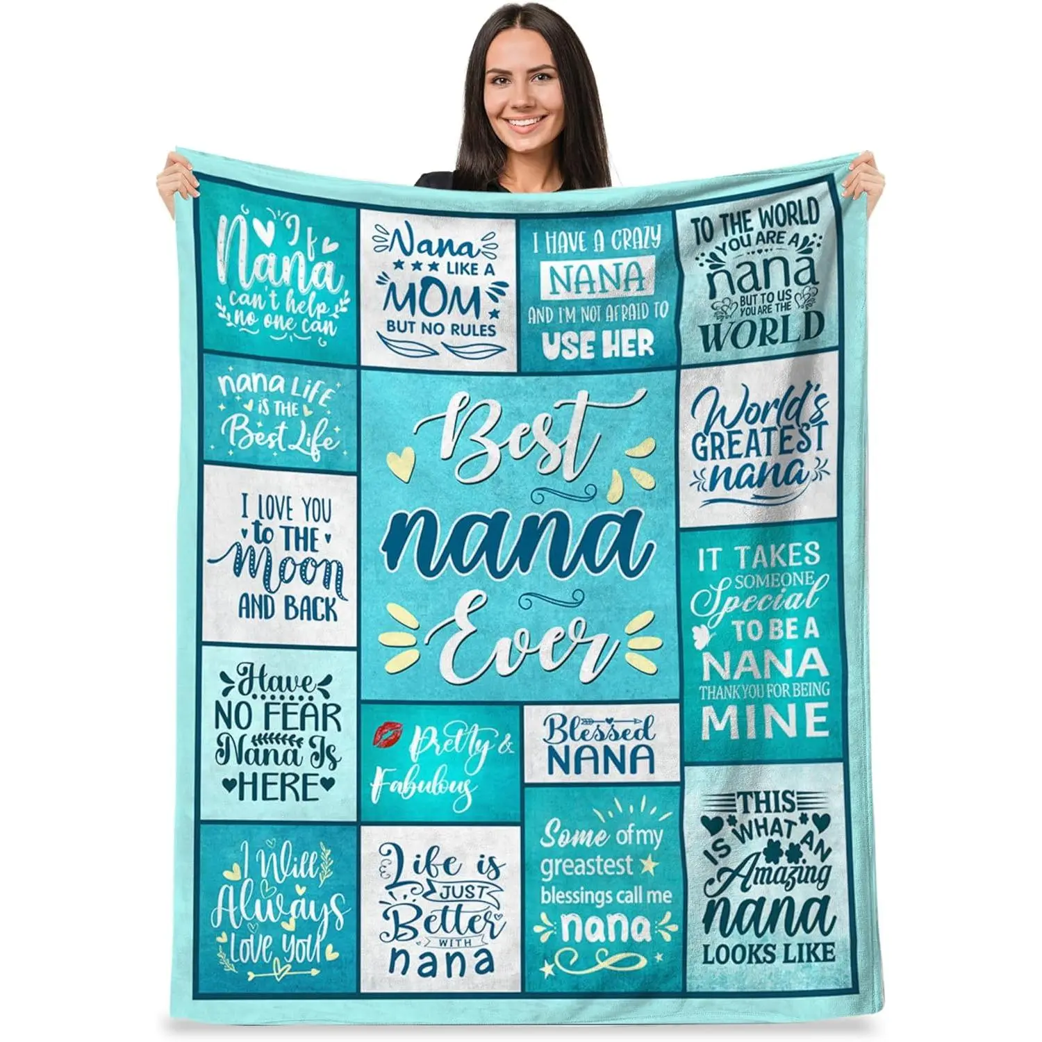 Great Nana Gifts, Gifts Nana Blanket 60"x50" for Grandma, Best Nana Birthday Gifts, Christmas Ideas for Nana