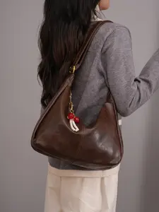 Casual Crossbody Bags，Women's Solid Color Shoulder Bag,Fashionable Large Capacity Crossbody Bag for Daily Used,Casual Trendy Versatile High-quality Daily Commuting Bag