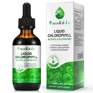 Acentiallabs Liquid Chlorophyll Drops 4 Month Supply – Natural Internal Deodorant, Detox & Gut Health Support, Liver Cleanse Dietary Supplement, Non-GMO Chlorophyll Liquid Peppermint Flavor
