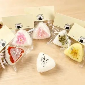 Triangle Rice Ball Squishy Toy TPR Material Slow Rise Stress Relief Fidget Toy ASMR Sensory Squeeze Kawaii Desk Decor TikTok Viral Gift Home Office
