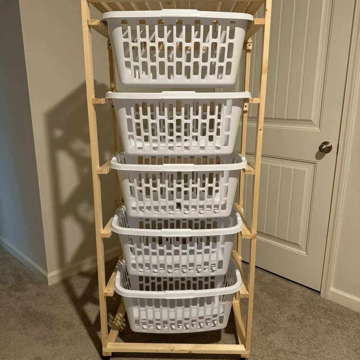 Wooden Organizer Shelves for Home Storage and Organization