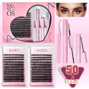 DIY Lazy Girl Eyelash Kit, 30D Natural Style False Eyelashes, Waterproof and Long-lasting Makeup, Includes Tweezers, Glue, and Remover, Suitable for Home Use, Beginner-Friendly.